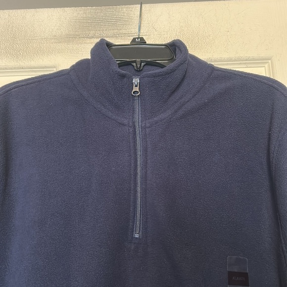 Berkley Jensen Fleece 1/4 Zip Pullover Size XL NWT Blue - Picture 2 of 7